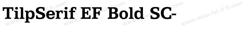 TilpSerif EF Bold SC字体转换